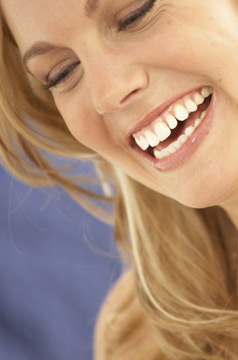 stockphoto smiling blond woman